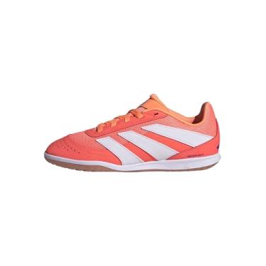Imagem de adidas Tênis infantil Club Predator Indoor, Coral sinal/branco/feixe laranja, 13.5 Little Kid