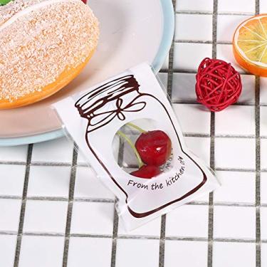 Imagem de 100 peças adoráveis de plástico para biscoitos doces para embalagem de presente, grau alimentício, conjunto de 4 cores, suprimentos de festa para casamento, aniversário (7 x 10 + 3 brancos)