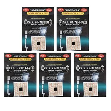 Imagem de Adesivos de reforço de sinal de celular, 5 peças de aprimoramento de sinal para telefones, walkie talkies, elevadores, montanhas