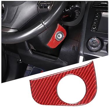 Imagem de Aotumcer Para Subaru Forester Fibra de Carbono Sem Chave Motor de Carro Push Start Interruptor de Ignição Adesivo Botão Start Stop Trim Frame