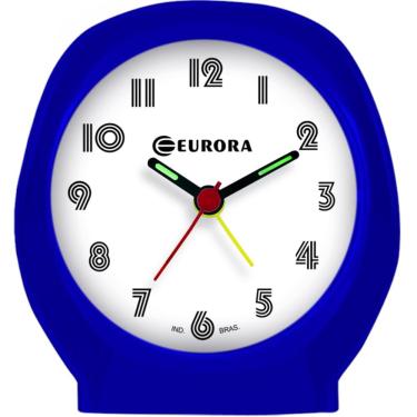 Imagem de Despertador Quartz Eurora Ref: 2696-011 Azul Redondo