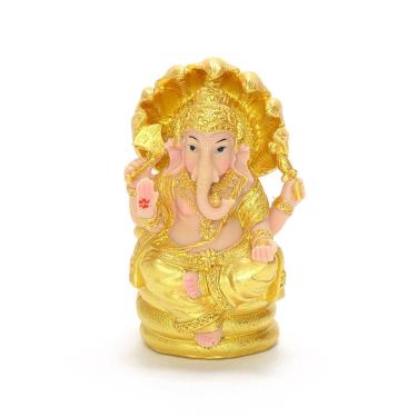 Imagem de Estatueta de resina de estátua tailandesa de Ganesha de 12,5 cm do deus hindu do Pr