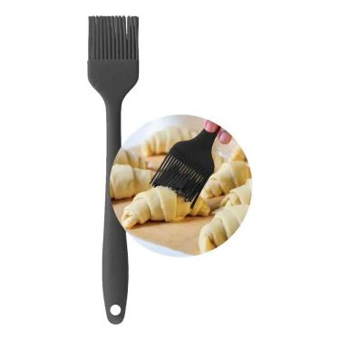 Imagem de Pincel Silicone Cozinha Reforçada Culinário Cor Pincel Preto