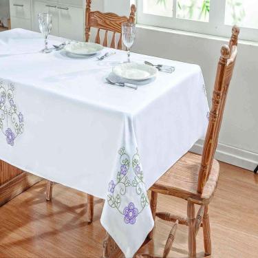 Imagem de Toalha de Mesa Retangular 8 Lugares Dália Guga Tapetes