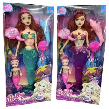 Imagem de Boneca Sereia Com Cores Vibrantes - GBG STORE