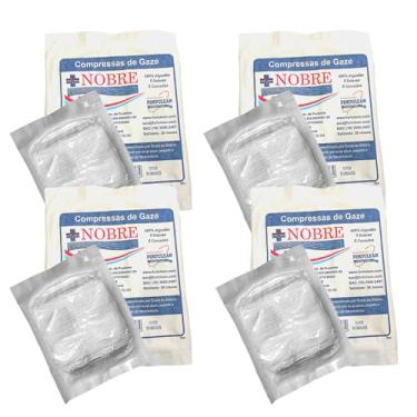 Imagem de Compressa De Gaze ESTÉRIL 13 Fios Hidrófila 400 Uni