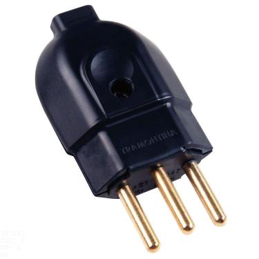 Imagem de Plugue Macho 2p+t 10 A 250 V Tramontina Preto Tramontina
