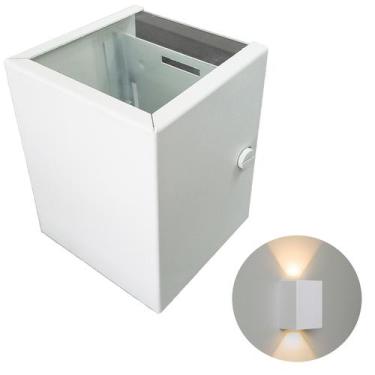 Imagem de Arandela Luminária de Parede Branca Luz Indireta 2 focos Soquete G9 Re