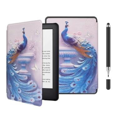 Imagem de Akacy Capa leve de TPU com padrão pintado para Kindle Paperwhite 6.8 (Geração 2021), com Auto Wake/Sleep (24)