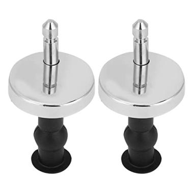 Imagem de Generic Parafusos do Assento do Vaso Sanitário Parafuso das Dobradiças | Kit de Fixação de Com Porcas Superiores de Borracha | Substitua Assento de Lavatório Quebrado | para Tampa de Vaso Sanitário