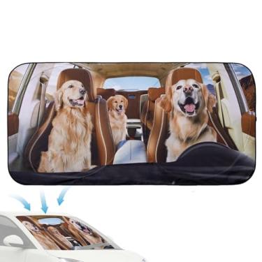 Imagem de Para-sol para para-brisas, proteção UV para para-brisas - ferramenta de proteção contra o calor do , bloqueador solar automotivo para veículos, caminhões, trailers, viagem, janela de