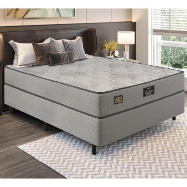 Imagem de Cama Box Conjugado Casal Com Colchão 138x63x188 Sonopromax Gazin Cr35335 Cinza