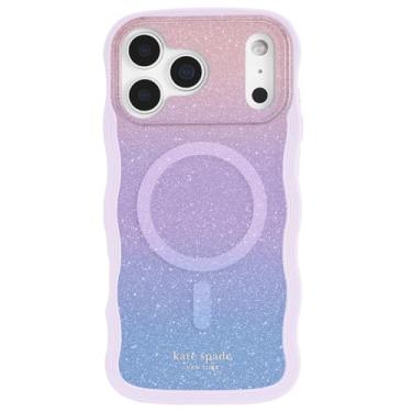 Imagem de Kate Spade New York Capa para iPhone 17 Pro Max - Compatível com MagSafe - Capa de telefone de designer - Glitter opala