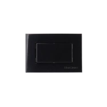 Imagem de Placa para Móveis 65x45 com Interruptor Paralel. MarGirius Sleek 10A Preto Ebony
