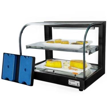Imagem de G-VFD47 - Vitrine fria Gama 47cm Dupla Preta com 8 Gelo-X - Bivolt - O