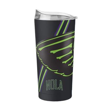 Imagem de FANMATS NBA New Orleans Pelicans City Edition Copo de aço inoxidável de 590 ml – Acabamento em pó de parede dupla isolado e durável - Design City Edition, mantém as bebidas quentes e frias por horas