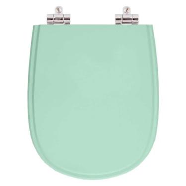 Imagem de Assento Sanitario Poliester com Amortecedor Paris Verde Claro para Vaso Ideal Standard