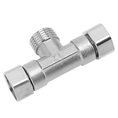 Imagem de GLOGLOW Encaixe de Tubo de Mangueira Encaixe de Tubo T de 3 Vias, Aço Inoxidável 304, Conector G1/2 para água e Gás, Lareira e Aquecimento Com Classificação de Alta Pressão (Rosca Macho Médio)