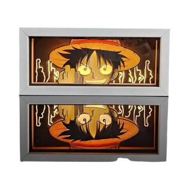 Imagem de Luminária De Mesa 3D Com Moldura De Madeira Para Crianças, Luz Noturna