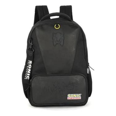 Imagem de Mochila De Costas Juvenil Sonic Com Chaveiro - Luxcel