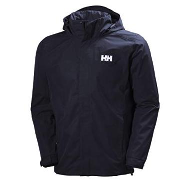 Imagem de Casaco de chuva masculino Helly Hansen Dubliner impermeável, à prova de vento, respirável, 597 azul-marinho, 2GG