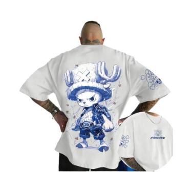 Imagem de Camiseta Unissex De Algodão Com Estampa Do Luffy, Verão, Respirável, G