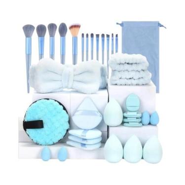 Imagem de Conjunto De Pincéis De Maquiagem Profissionais Macios E Fluffy 8/34PCS