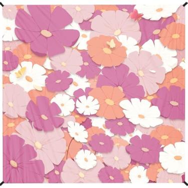 Imagem de Cobertor de praia 198 cm × 203 cm – Tapete grande à prova d'água, à prova de areia, sem areia, para 1 a 5 adultos, leve, durável, compacto para praia, viagem, acampamento, caminhada, piquenique