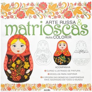 Imagem de Arte Russa e Matrioscas Para Colorir - ESCALA, Sortido