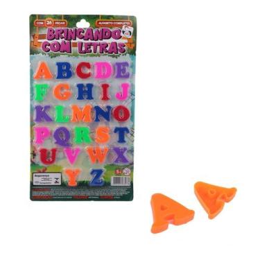 Imagem de Alfabeto de Plástico 26 Peças Colorido - Tudo em Caixa - PICA PAU