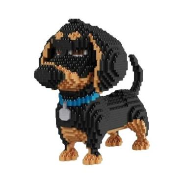 Imagem de Conjunto De Blocos De Montar Modelo De Cachorro Mini Dachshund, Presen