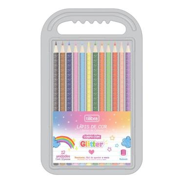 Imagem de Lápis de Cor Corpo com Glitter - 12 Cores - Tilibra 
