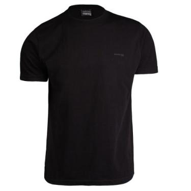 Imagem de Camiseta Masculina Gangster Algodão Lisa Preto, Preto, M