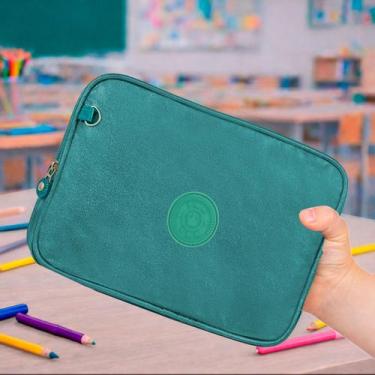 Imagem de Estojo Escolar Box Bolsinha Porta Caneta Lapis Colorido - M3M, G, VERD