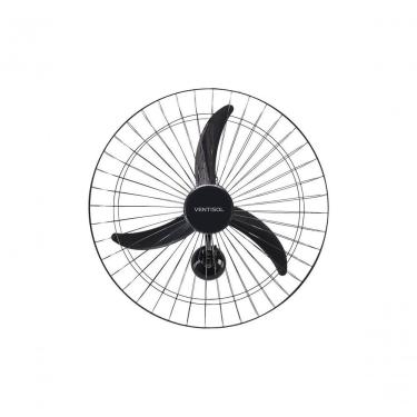 Imagem de Ventilador De Parede Ventisol Oscilante 60cm Metal Preto 1400rpm Bivolt
