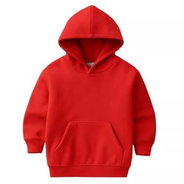 Imagem de Moletom Infantil Criança Blusa De Frio Casaco Com Capuz Idade 2 a 16 A