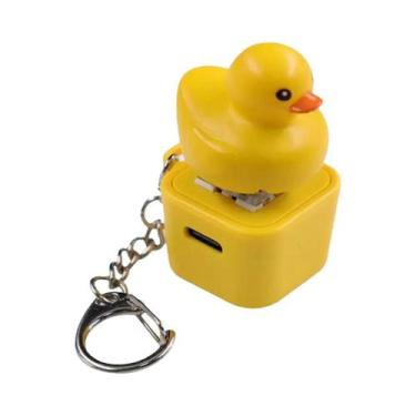 Imagem de Chaveiro De Teclado Com Design De Pato Amarelo Fofo Para Teclado Mecân