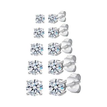 Imagem de Brincos De Zircônia CZ Em Prata Esterlina 925 Banhados a Ouro 18k Para