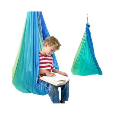 Imagem de Rede De Balanço Sensorial Para Crianças Confortável 360 graus Cadeira 