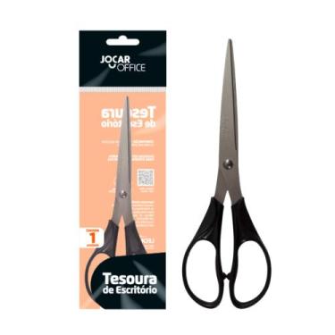 Imagem de Tesoura de Escritório Inox 19,5cm (caixa com 12 unidades) Jocar Office