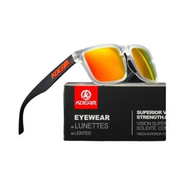 Imagem de Óculos De Sol Polarizados Quadrados Masculinos KDEAM 2022 Para Estilo 