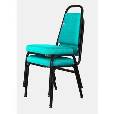 Imagem de 02 Cadeiras Empilhável Para Hotelaria Linha Hotel Jersey Verde