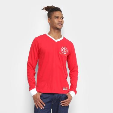 Imagem de Camiseta Internacional Retro Mania 1975 Manga Longa Masculina-Masculino