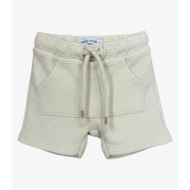 Imagem de Bermuda Masculina Infantil Trick Nick Bege, G, Bege