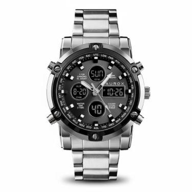 Imagem de Relógio Masculino Aurox Executivo Negócios Esportivo DigitalAnlógico, 