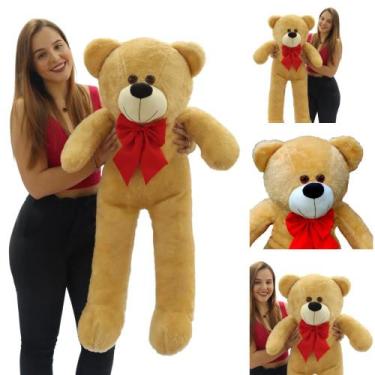 Imagem de Urso Gigante 1.10cm Bicho Pelúcia Macia Teddy Presente Ideal - RG Shop