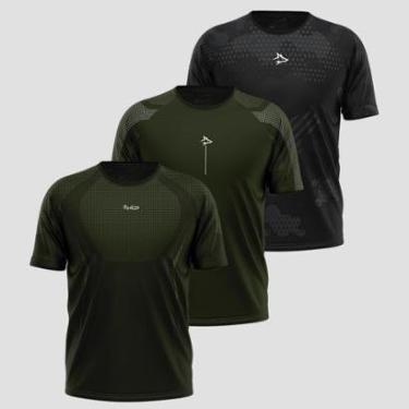 Imagem de Kit 3 Camisetas Apex Sem costura Alpha Co-Masculino