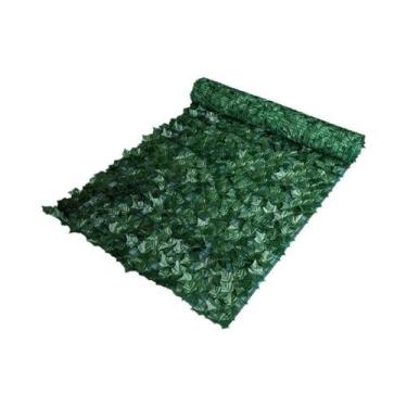 Imagem de Painéis De Cerca Artificial Folha Verde 1M/3M Tela Falsa Para Decoraçã