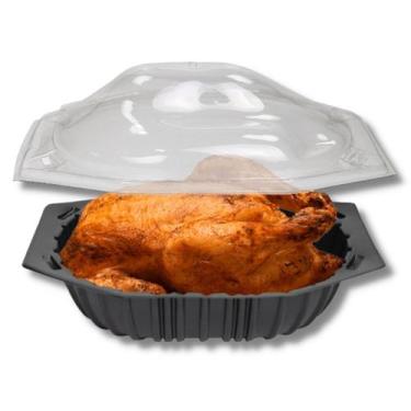 Imagem de Embalagem Para Frango Assado - Frangueira - Galvanotek - Preta - 100 U