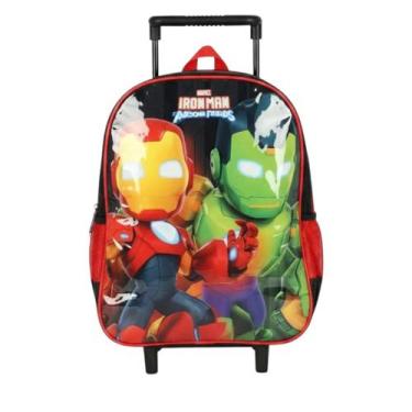Imagem de Mochila Marvel Avengers de Rodinhas Meninos, PRETO, UN
